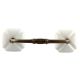 Solid White Square Ceramic Bridge Handle